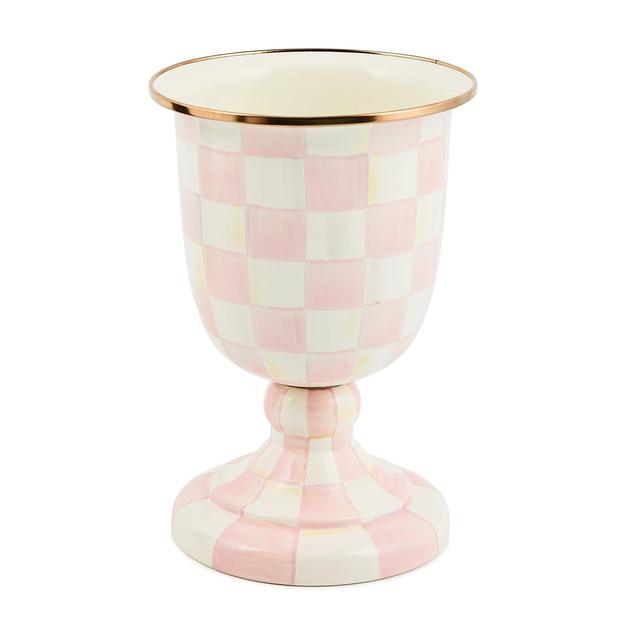Rosy Check Pedestal Vase