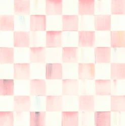 Rosy Check Peel & Stick Wallpaper