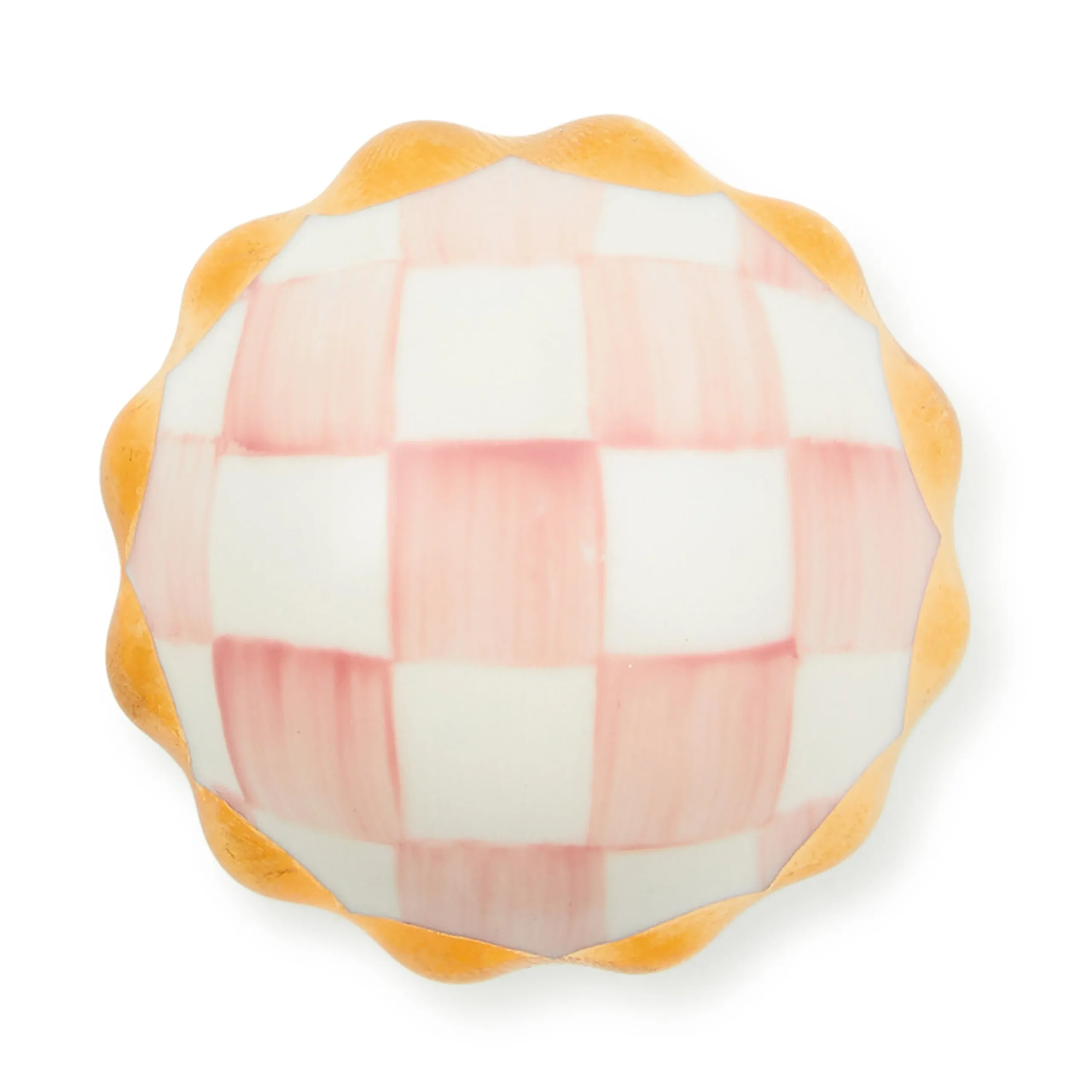 Rosy Check Petit Four Round Knob