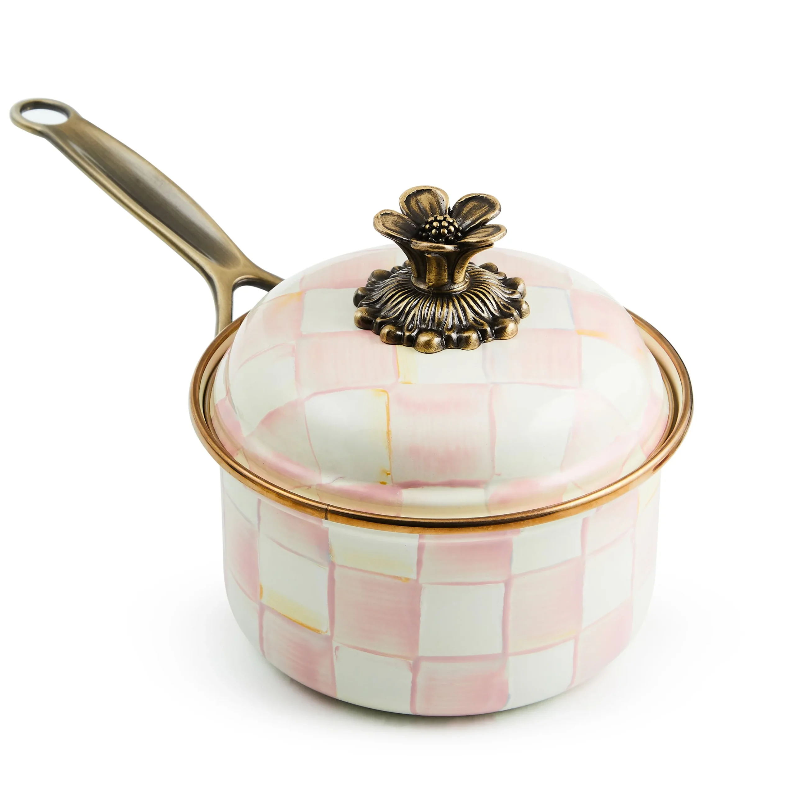 Rosy Check 1 Qt. Saucepan
