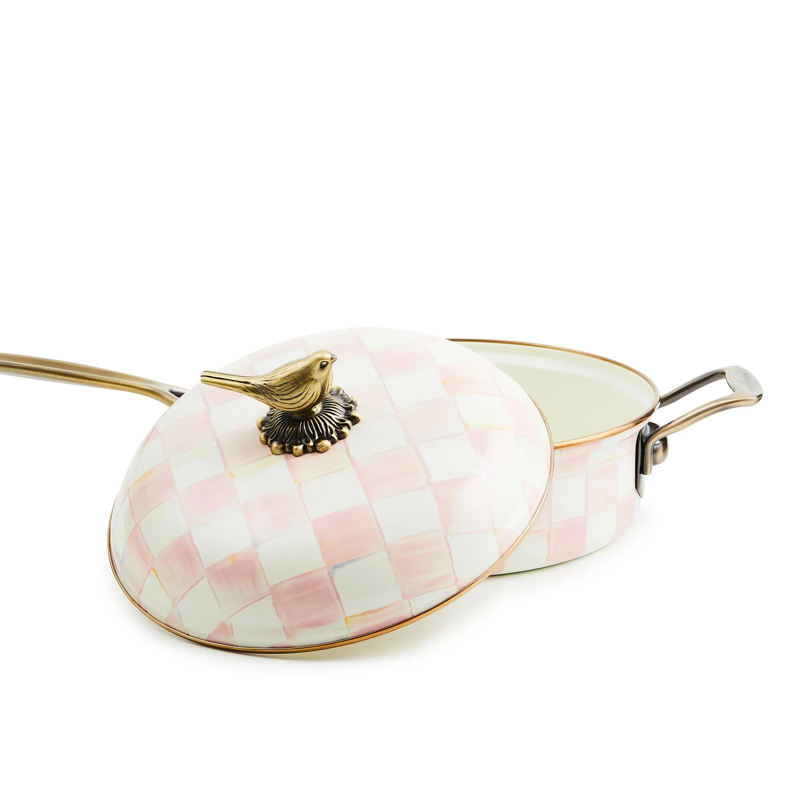 Rosy Check 3 Qt. Saute Pan