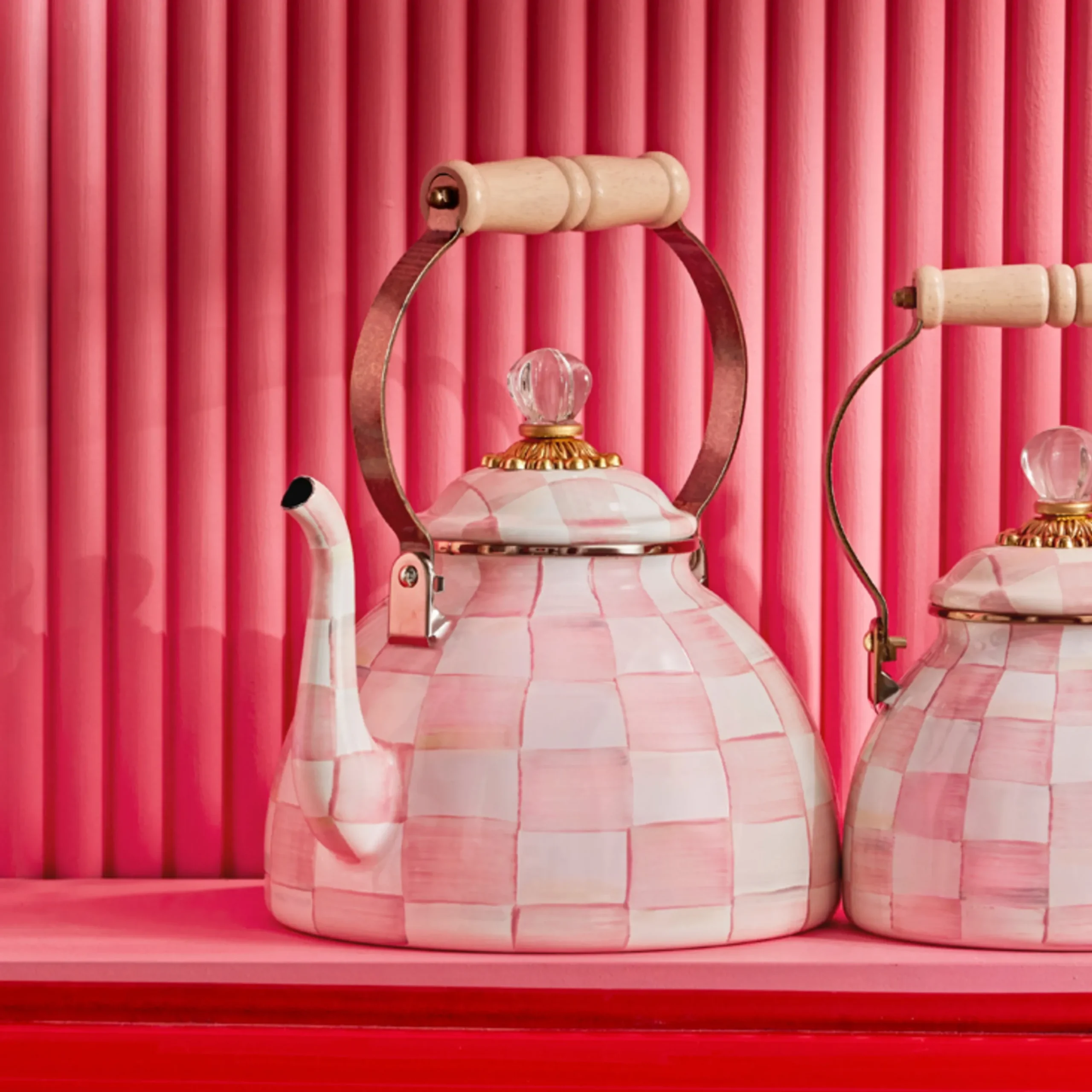 Rosy Check 3 Quart Tea Kettle