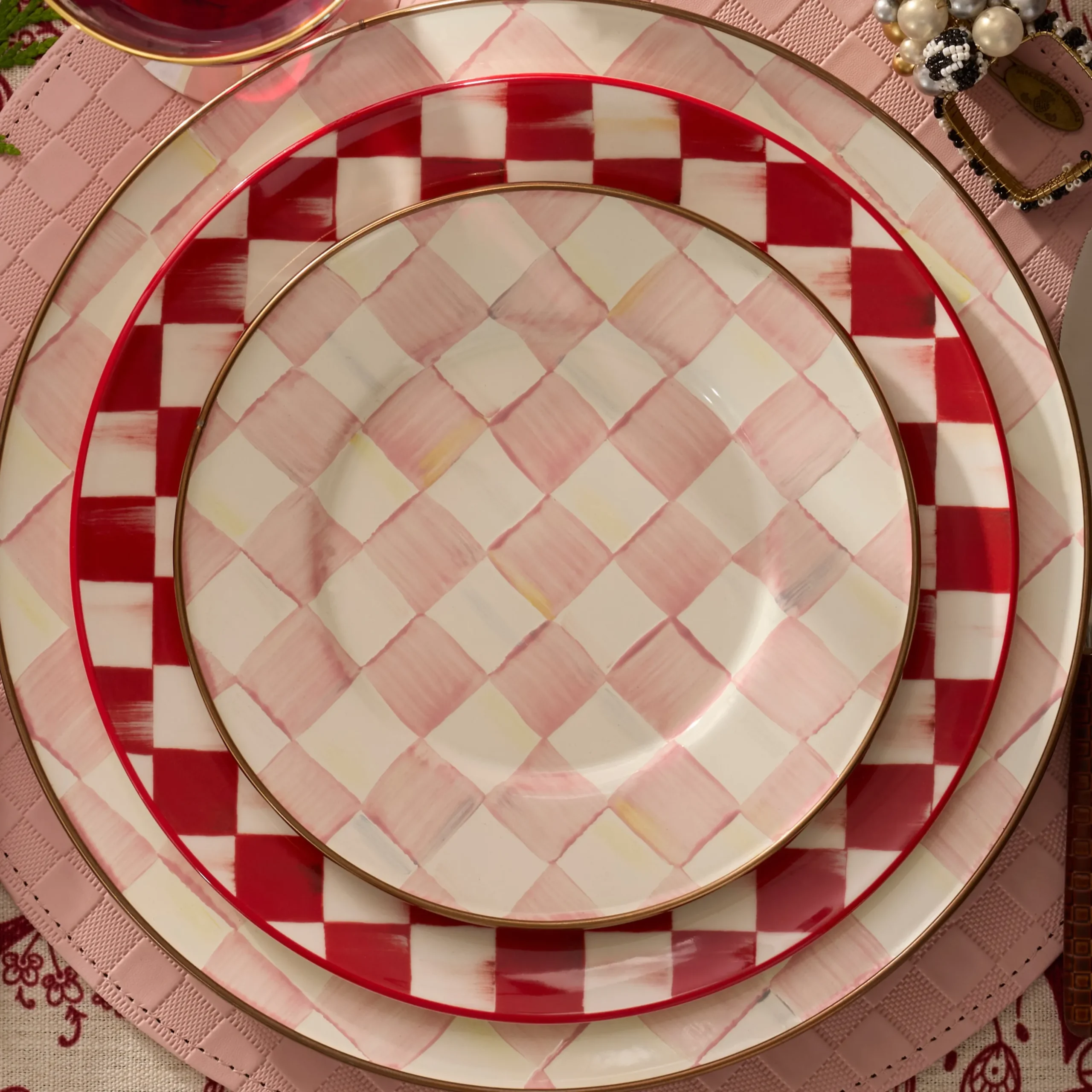 Rosy Check Salad/Dessert Plate