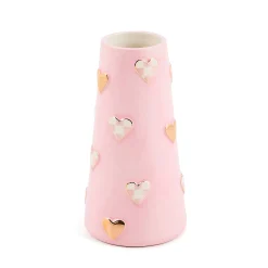 Rosy Check Short Heart Vase