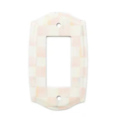 Rosy Check Single Rocker Switch Plate