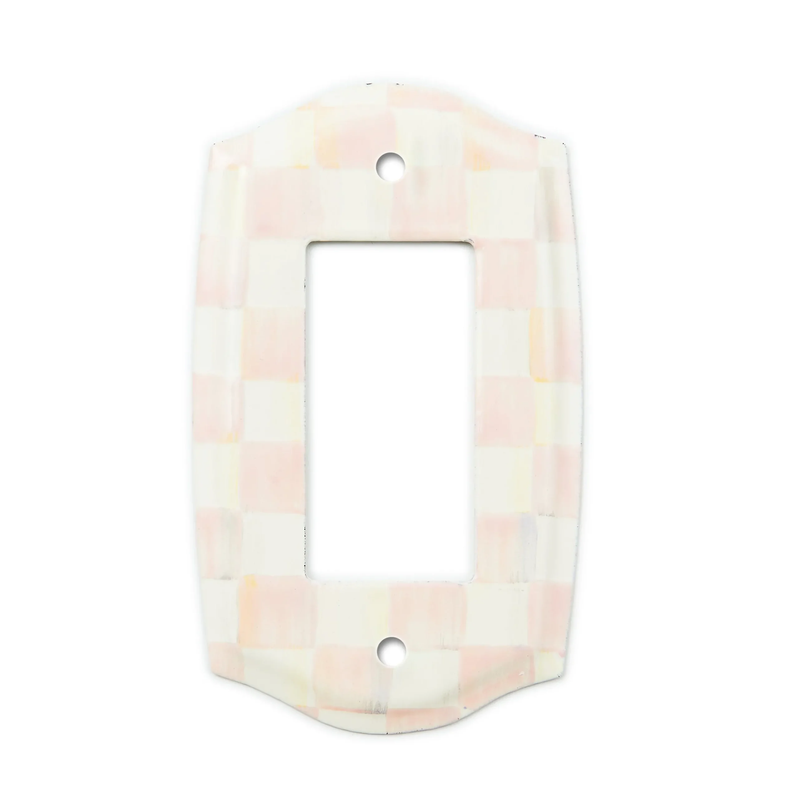 Rosy Check Single Rocker Switch Plate