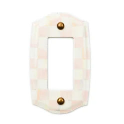 Rosy Check Single Rocker Switch Plate