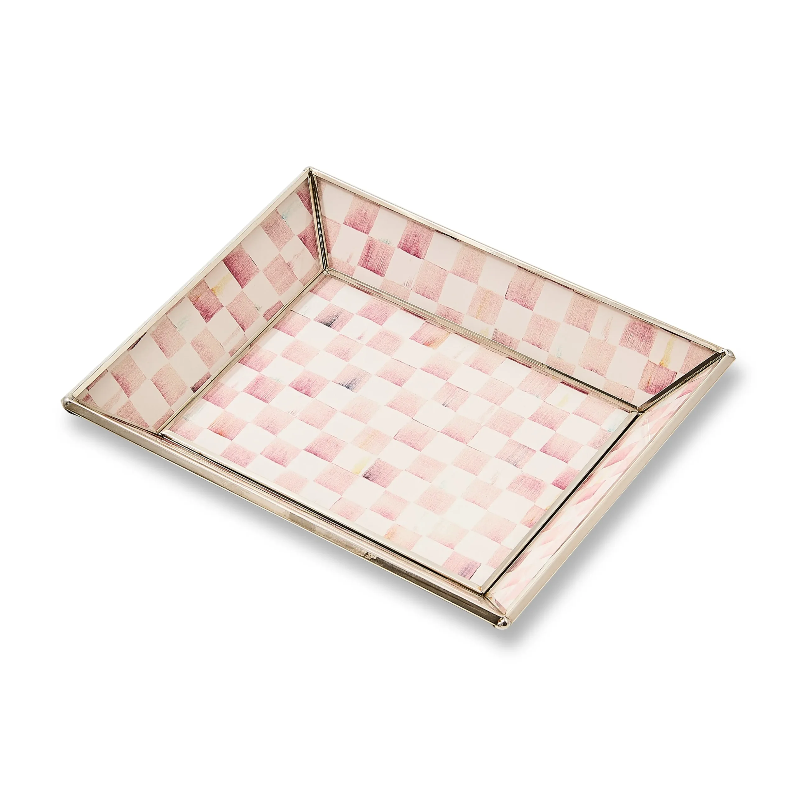 Rosy Check Small Glass Tray