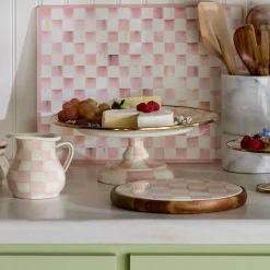 Rosy Check Small Pedestal Platter