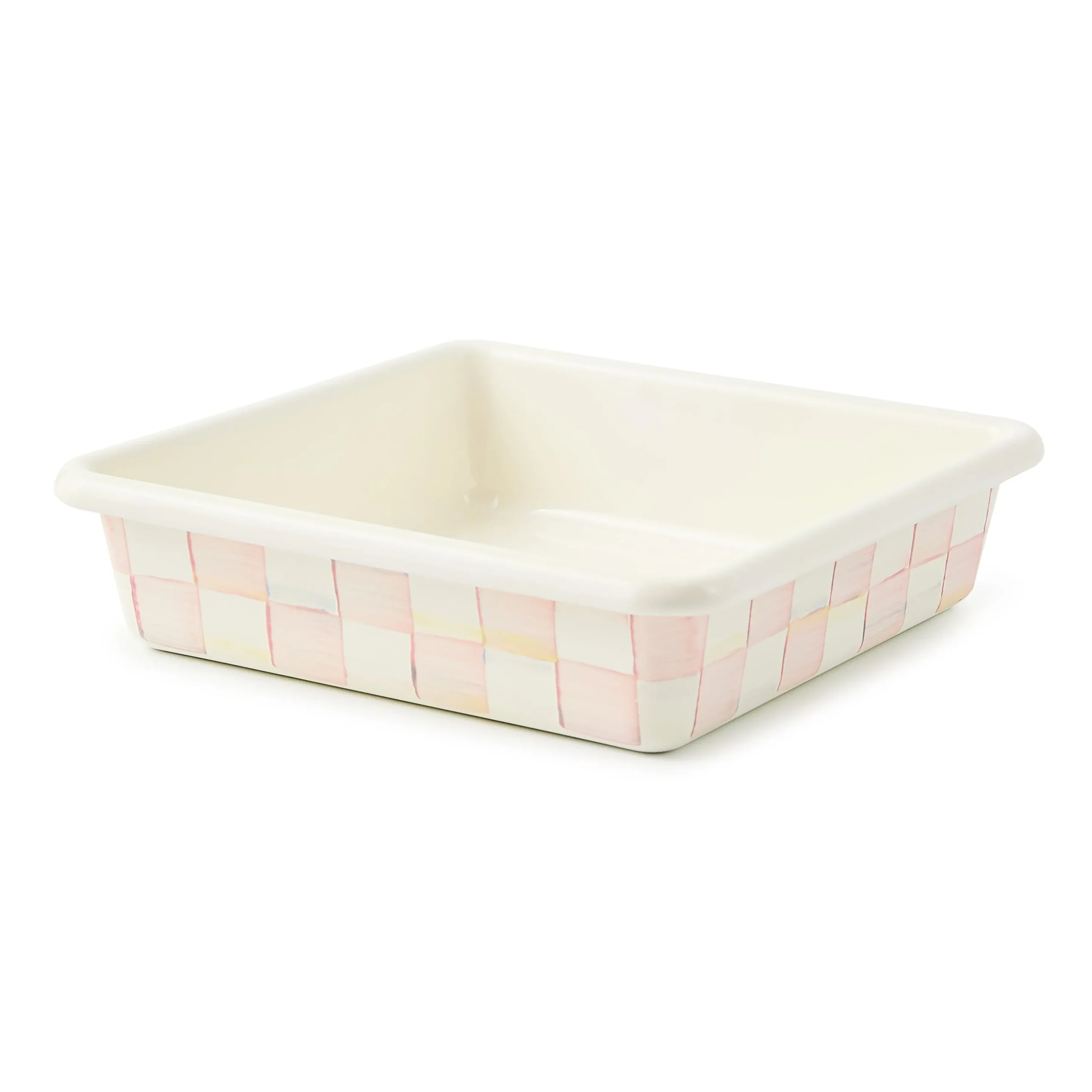 Rosy Check 8" Square Baking Pan
