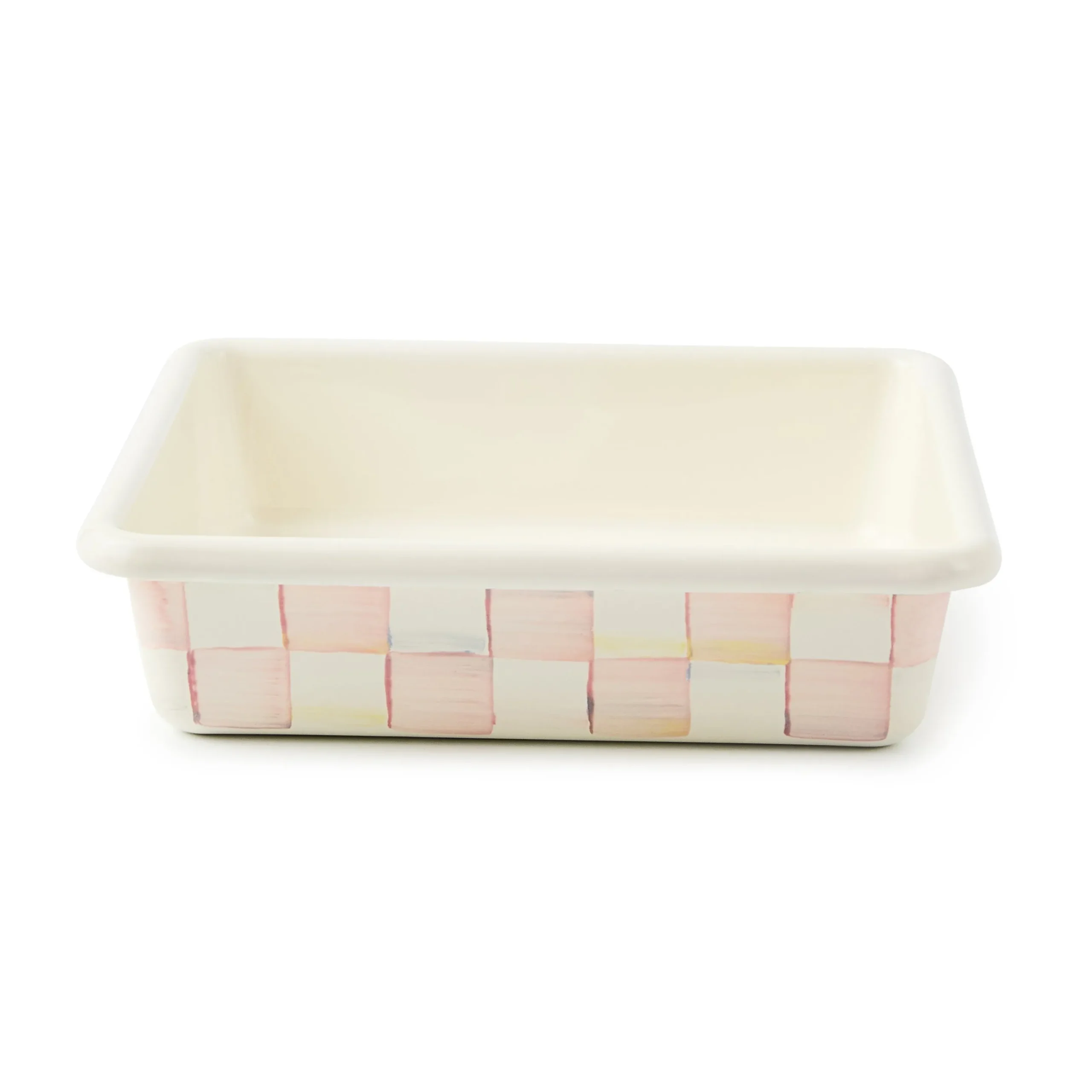 Rosy Check 8" Square Baking Pan