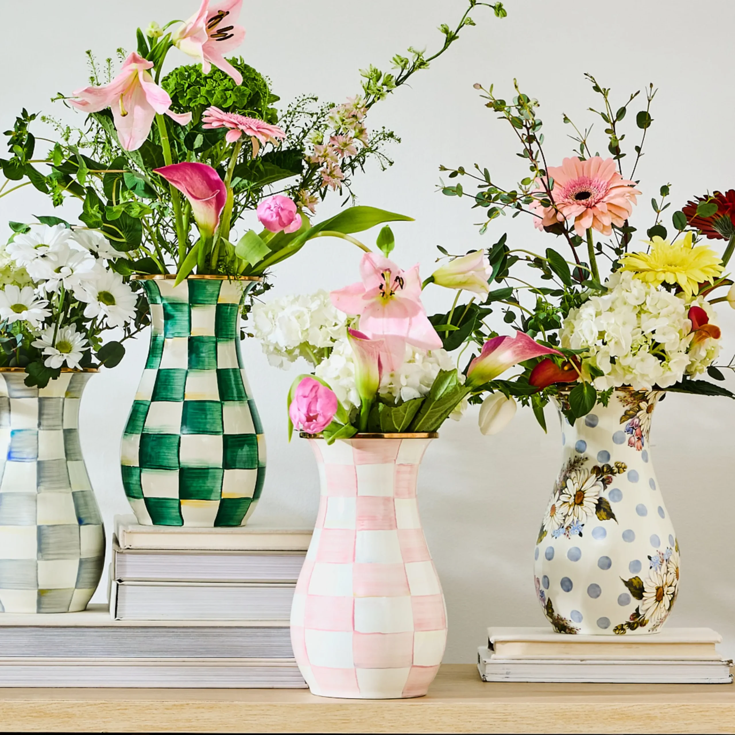 Rosy Check Tall Vase