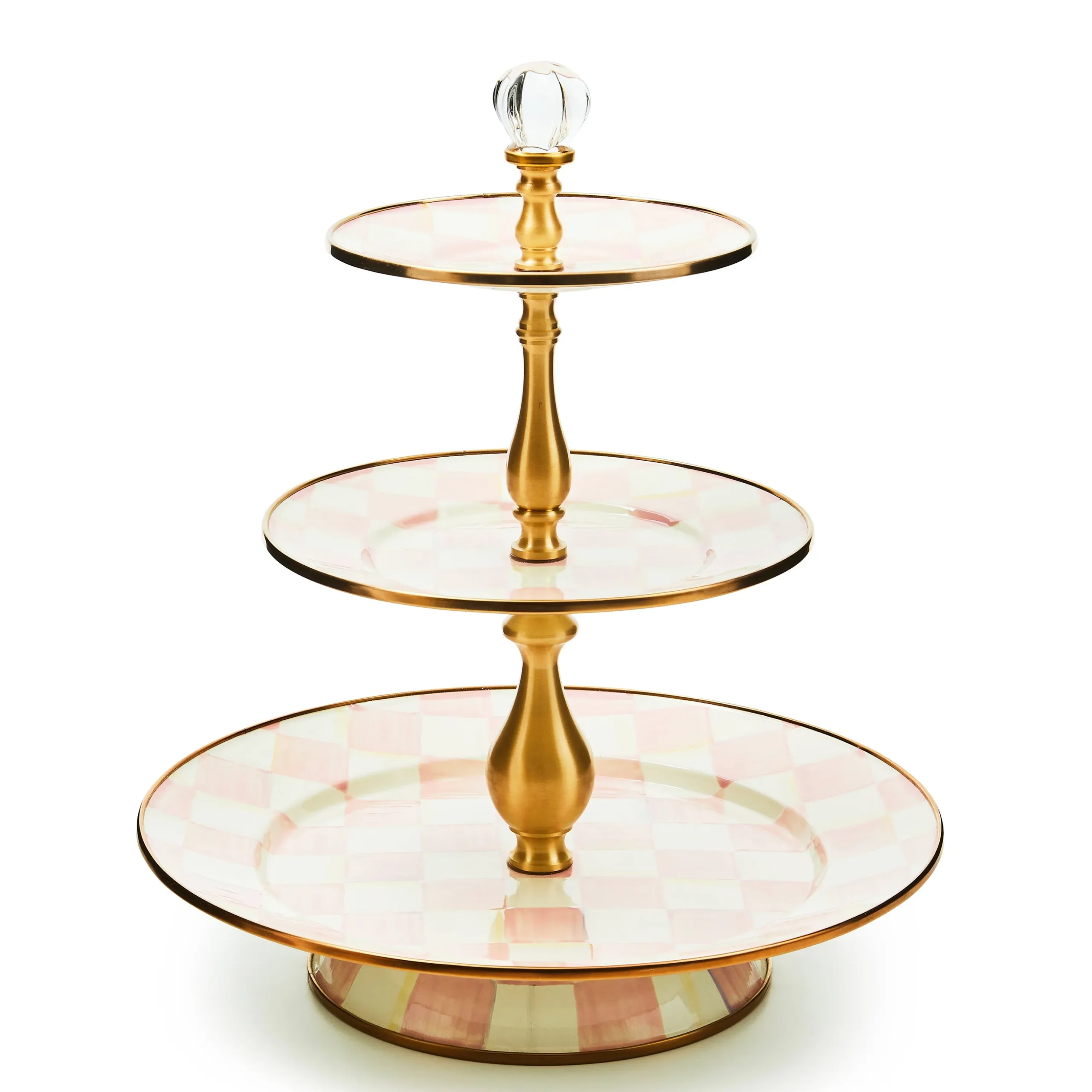 Rosy Check Three Tier Sweet Stand