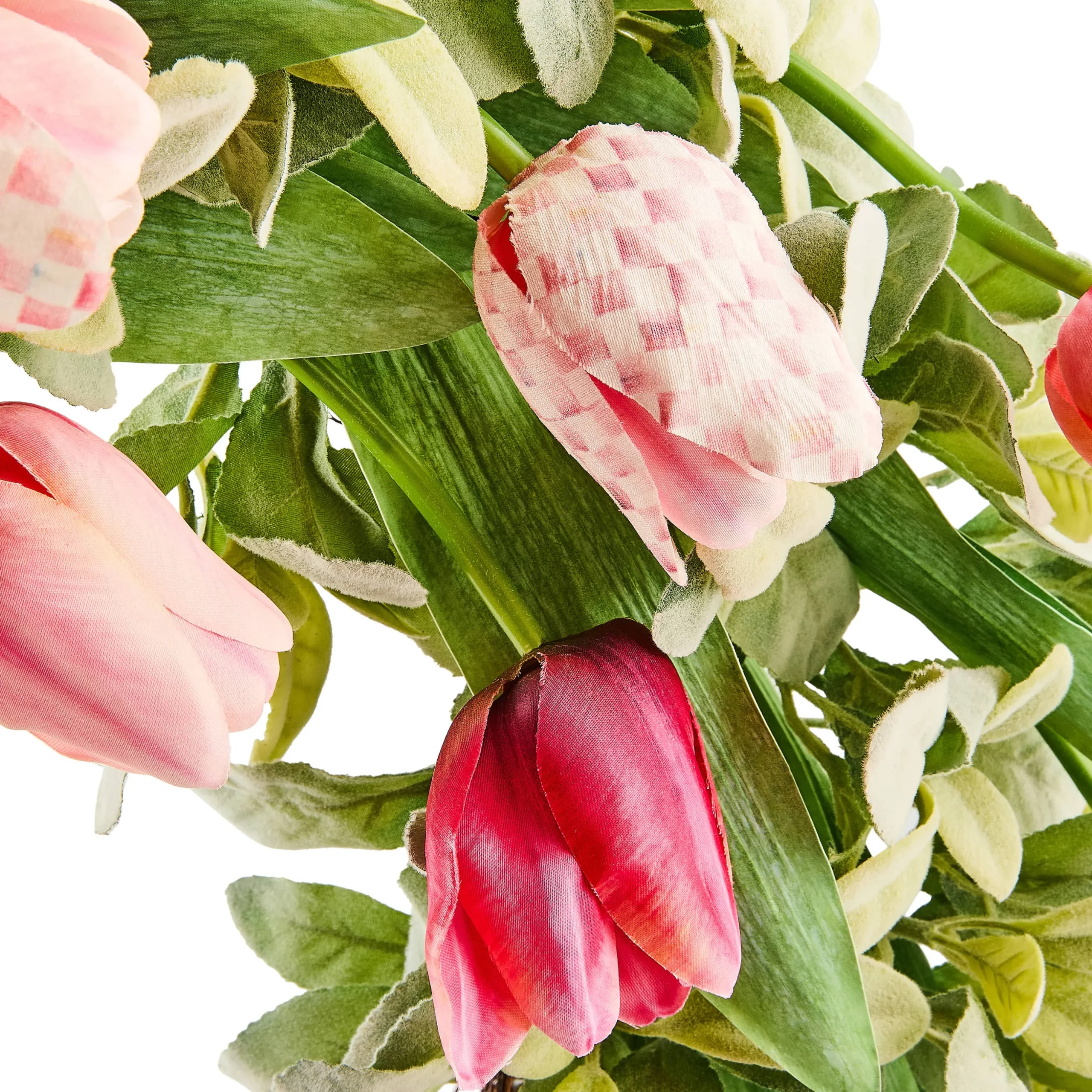 Rosy Check Tulip 28" Wreath