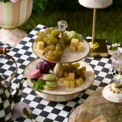 Rosy Check Two Tier Sweet Stand