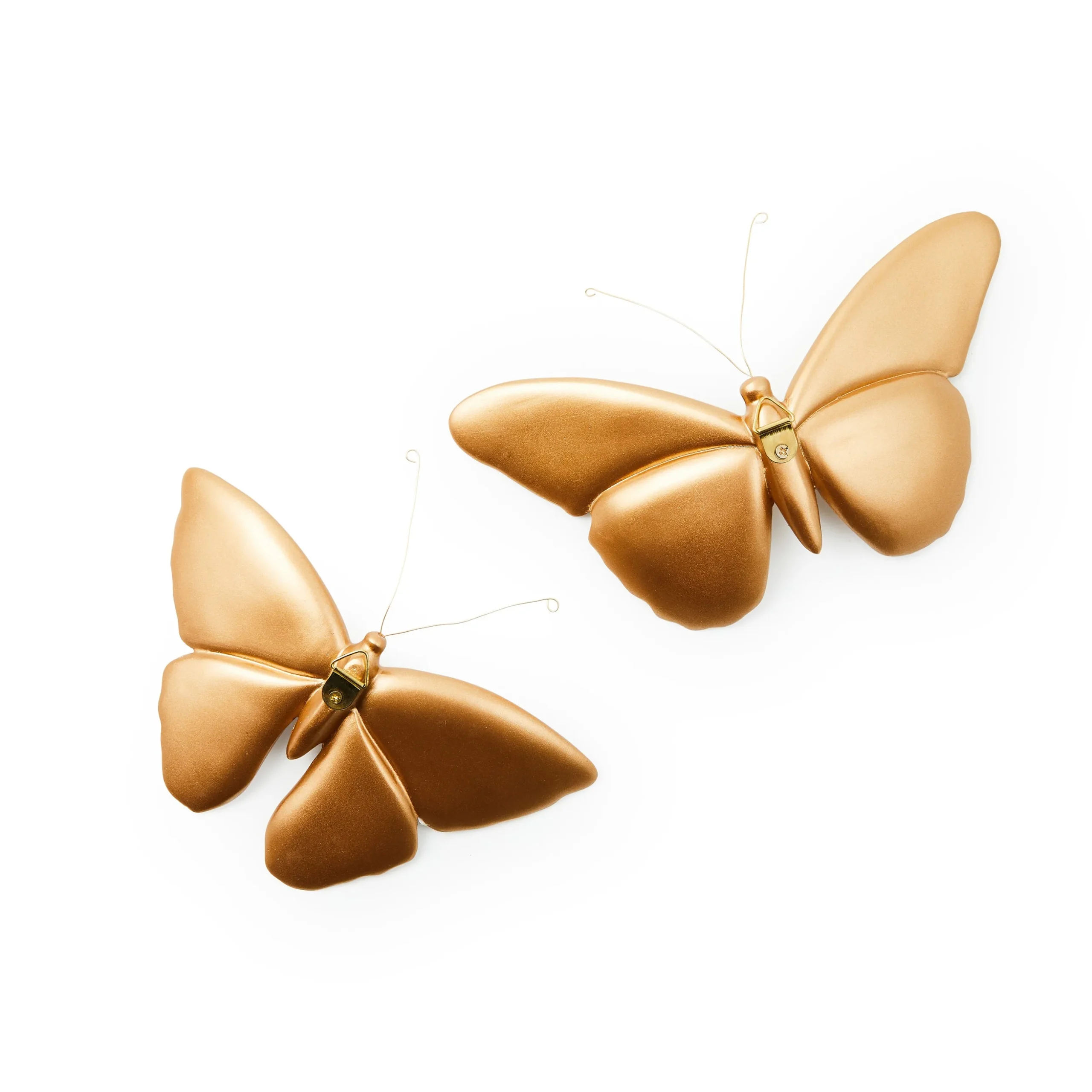 Rosy Check Wall Decor Butterfly Duo