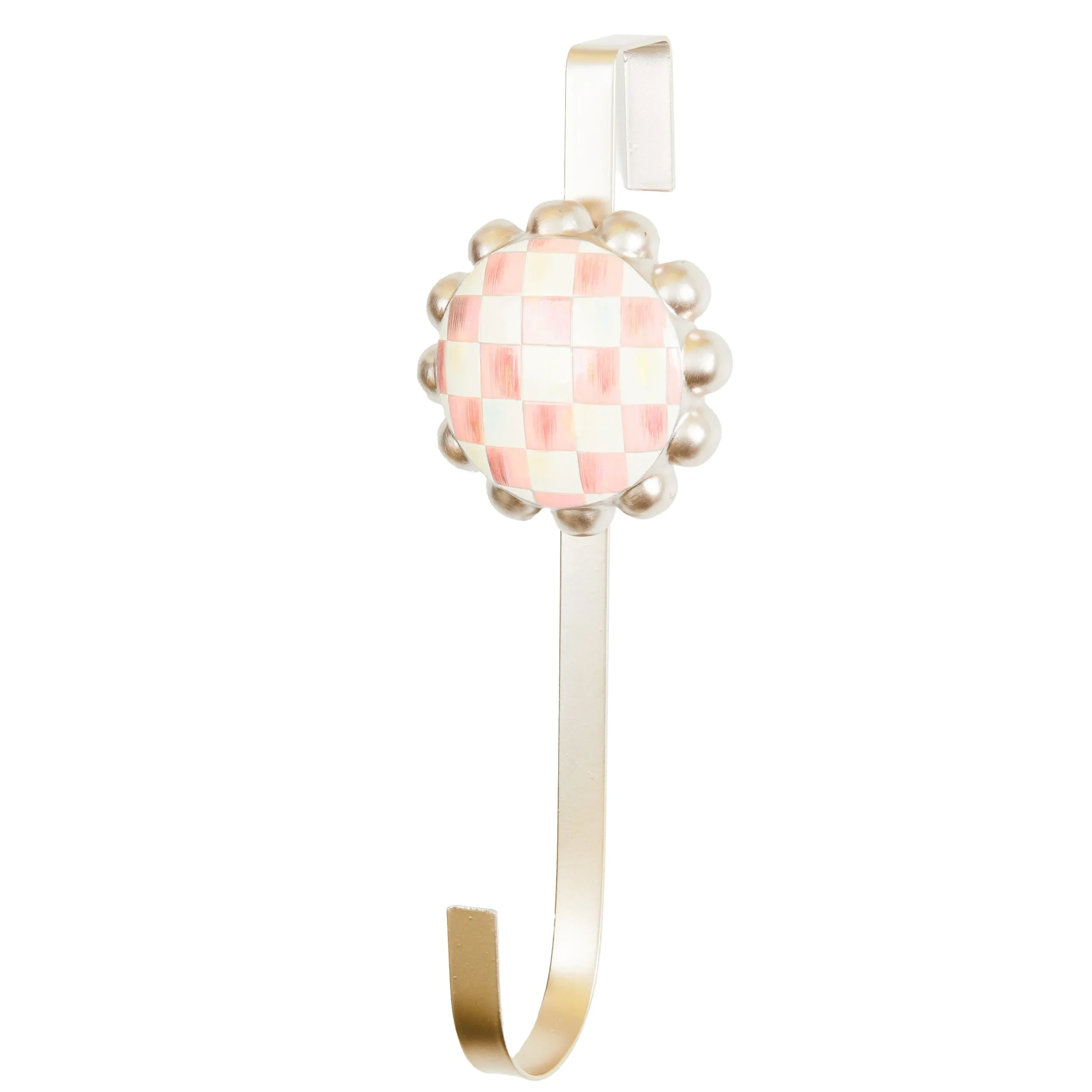 Rosy Check Wreath Hanger