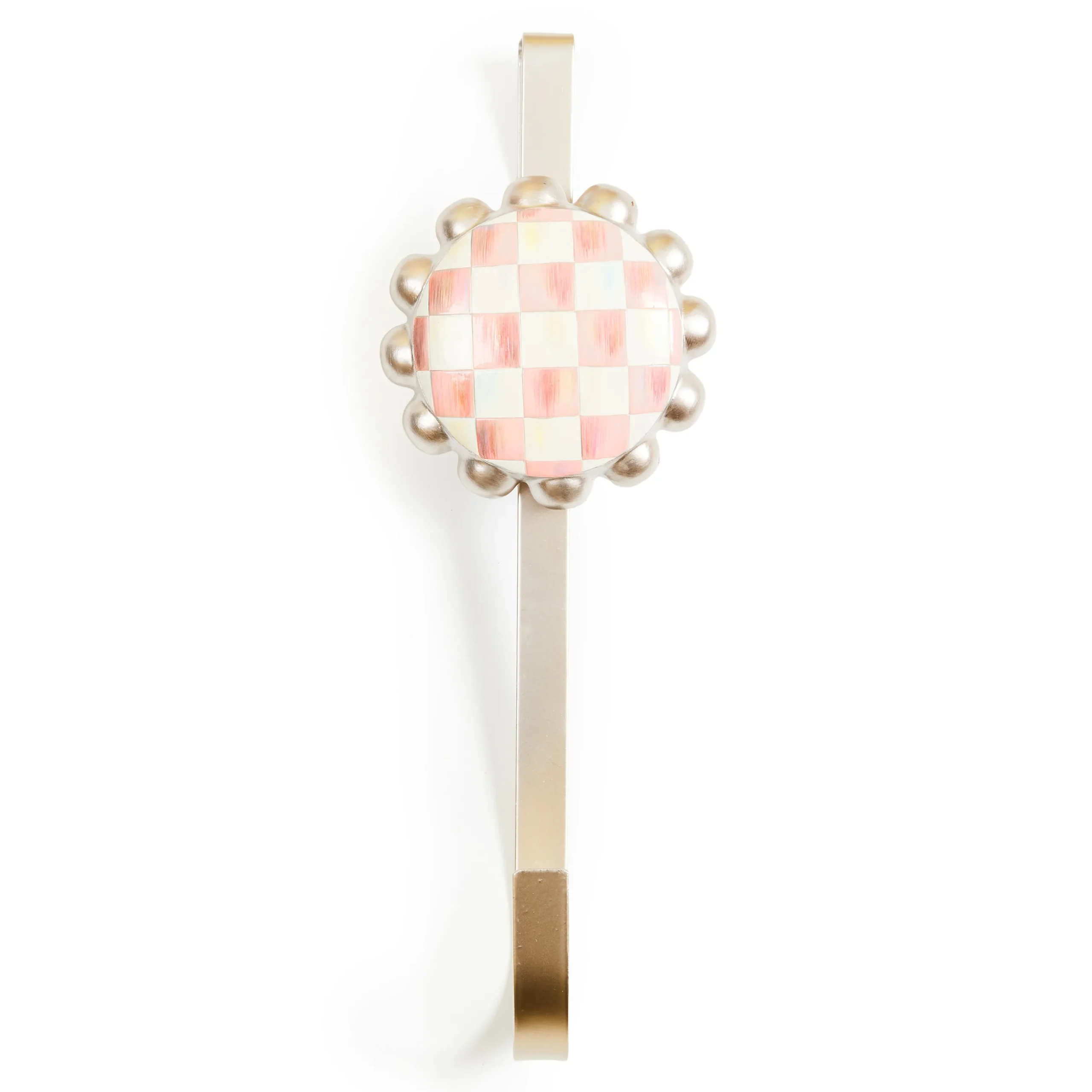 Rosy Check Wreath Hanger