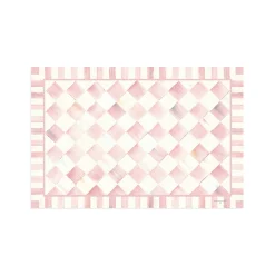 Rosy Check 2' x 3' Floor Mat