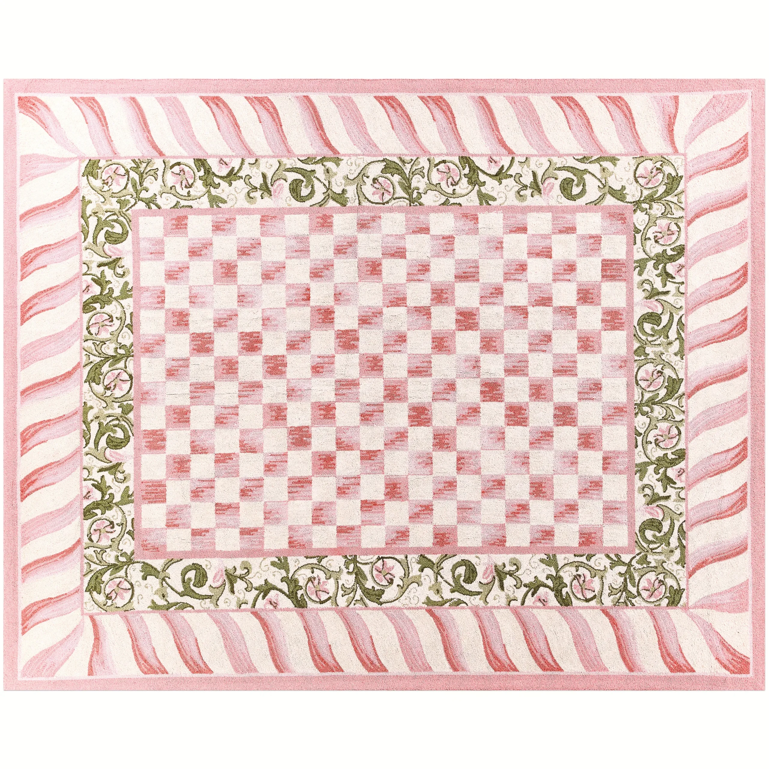 Rosy Check 8' x 10' Rug