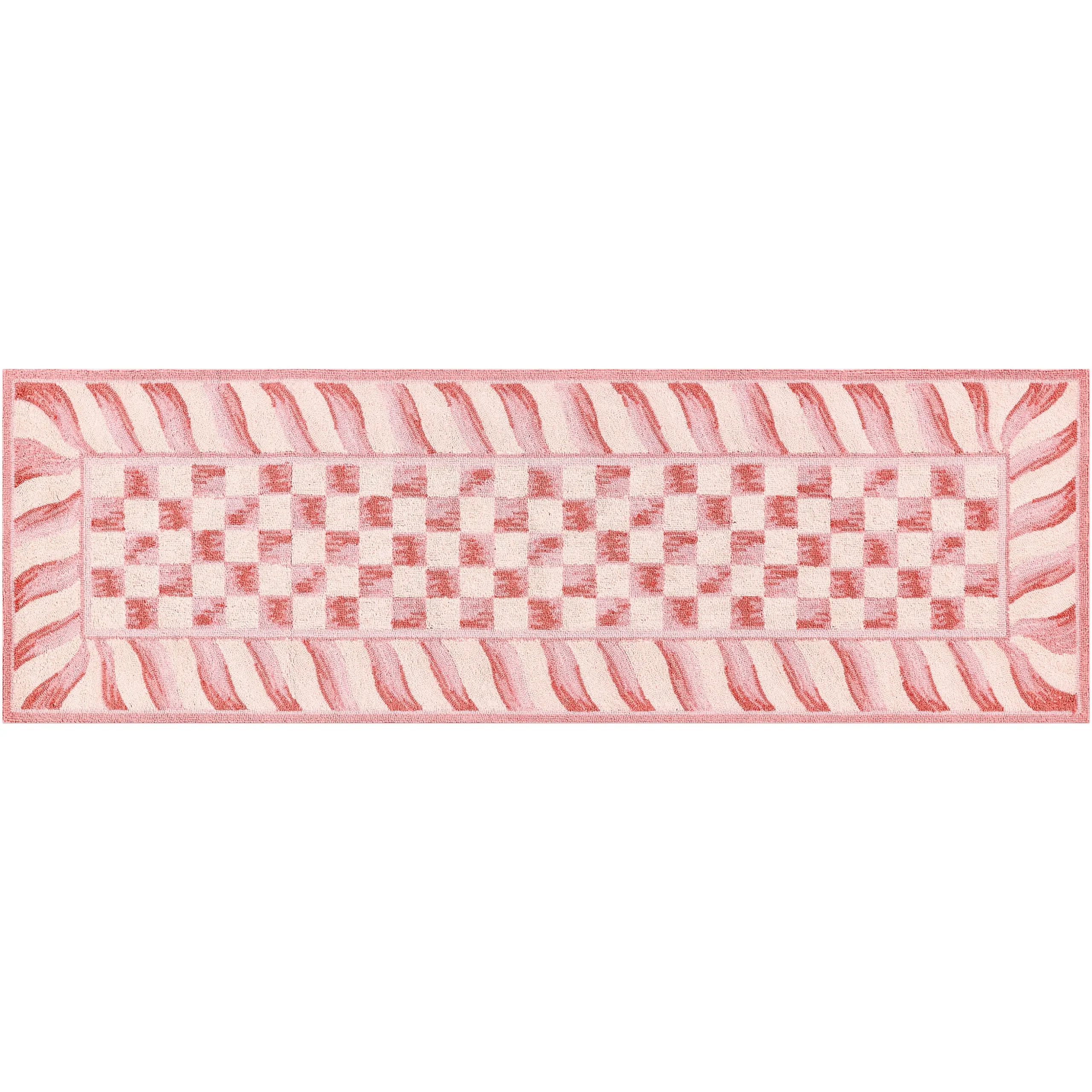 Rosy Check 2'6" x 8' Rug
