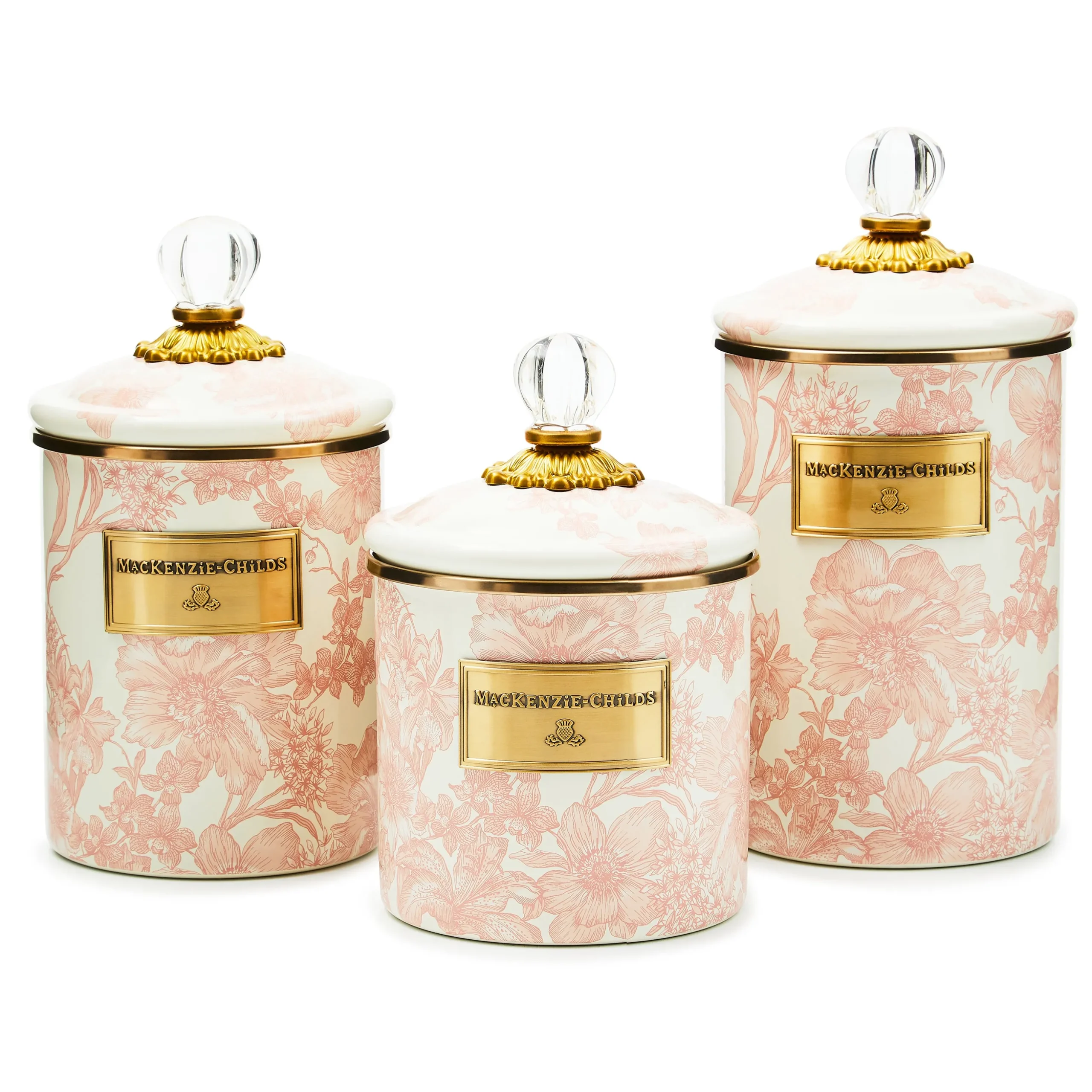 Rosy English Garden Large Canister