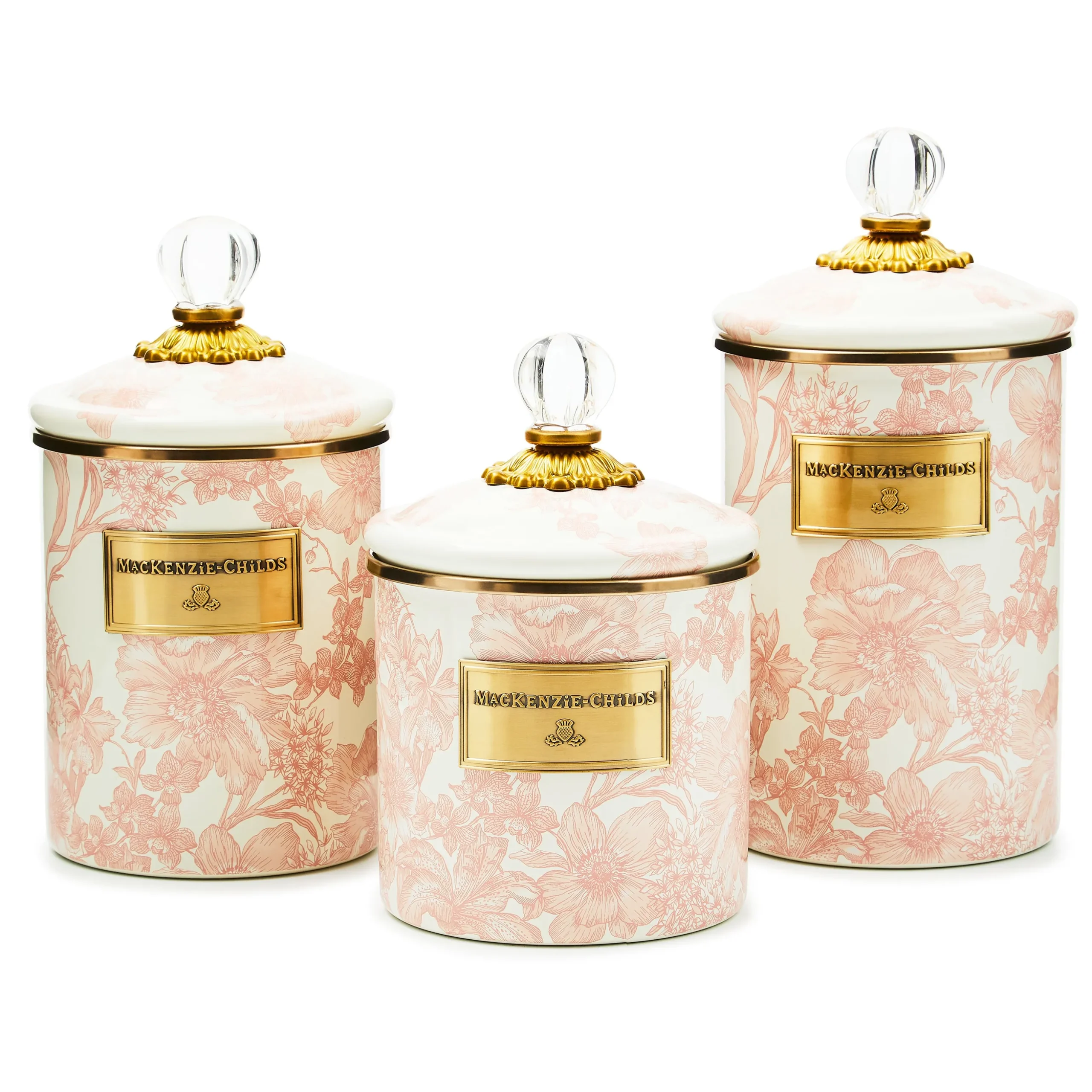 Rosy English Garden Medium Canister