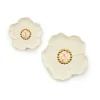 Rosy Flower Trinket Dishes, Set of 2