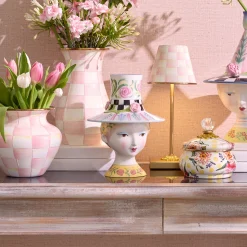 Rosy Meadow Lady Rose Lidded Vase