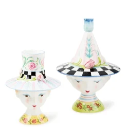 Rosy Meadow Lady Rose Lidded Vase