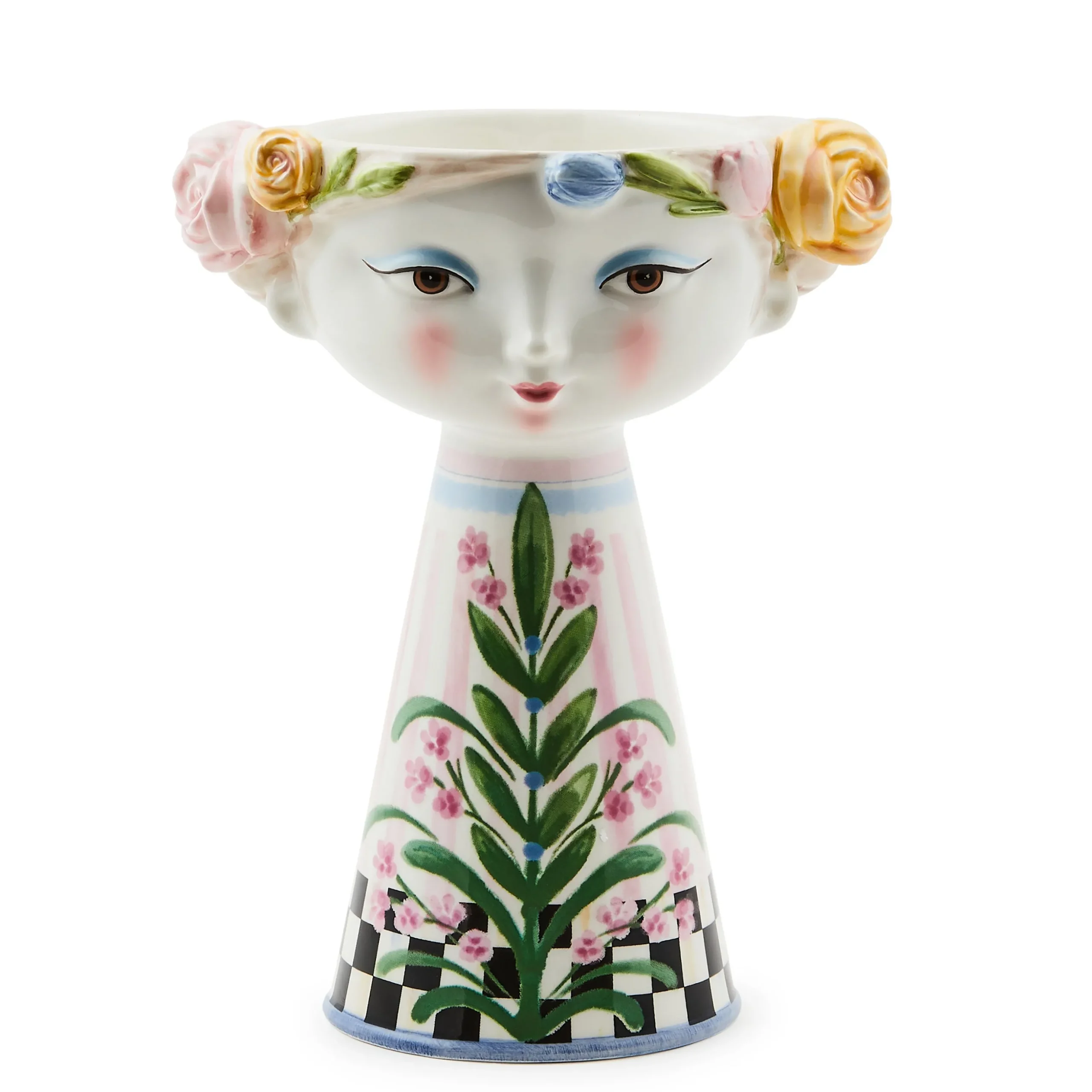 Rosy Meadow Short Lady Vase