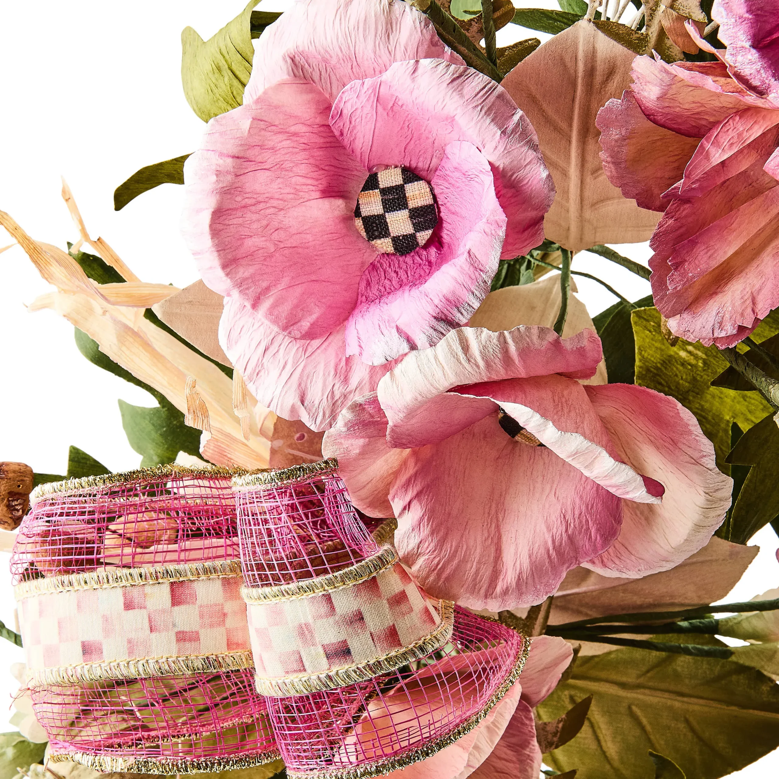 Rosy Poppy 22" Wreath