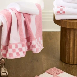 Rosy Stripe Bath Towel