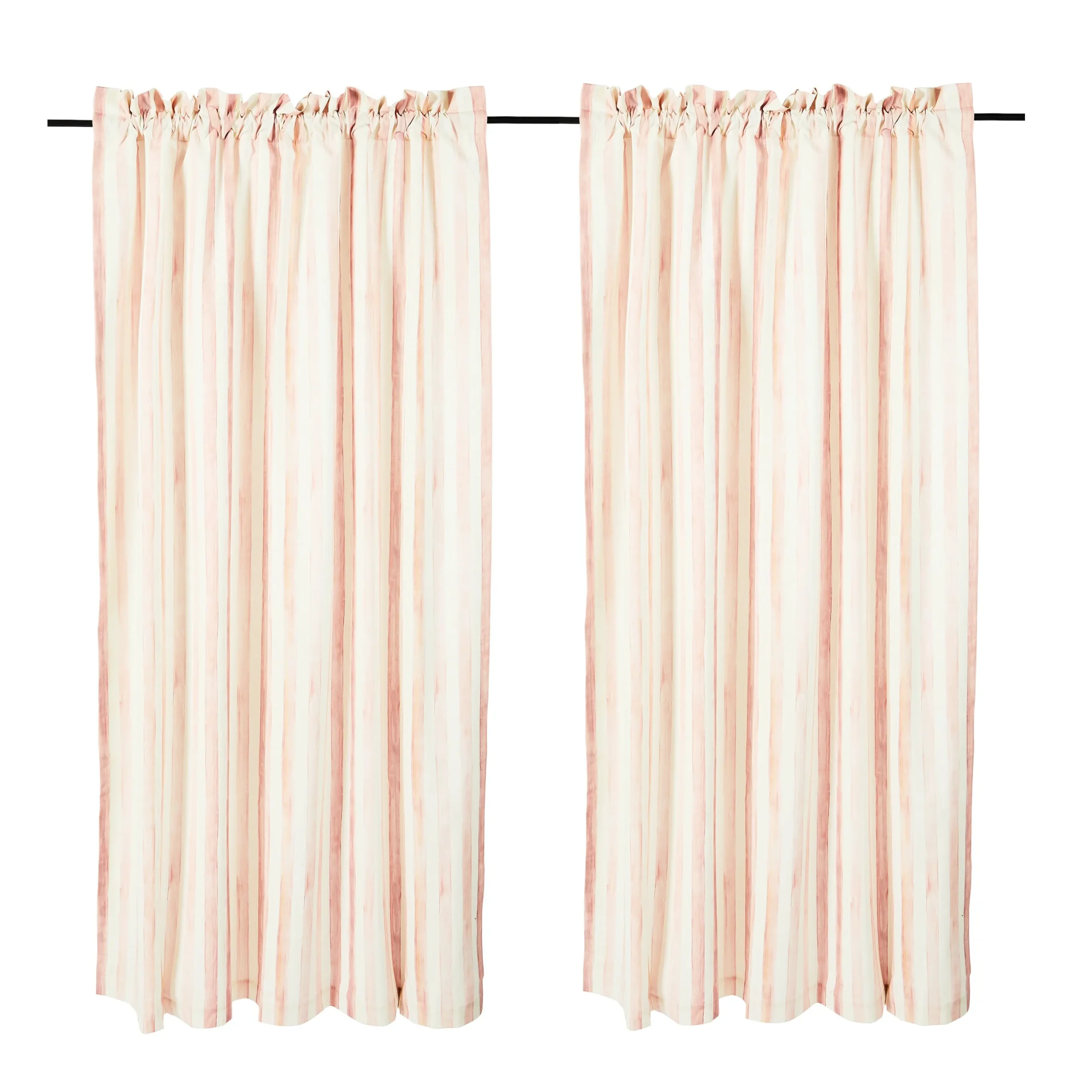 Rosy Stripe 84" Curtain Panel