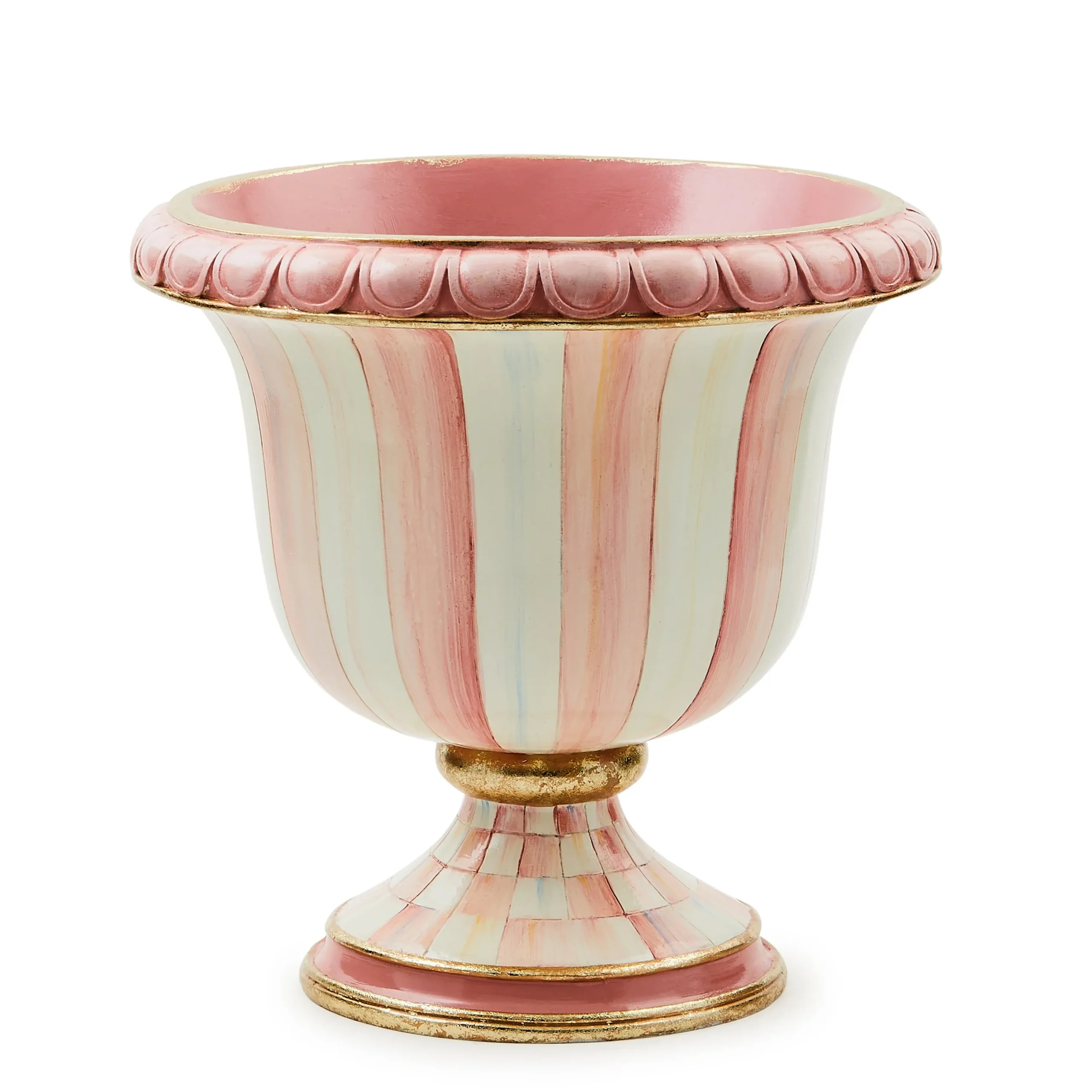 Rosy Stripe Tabletop Urn