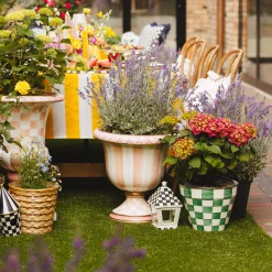 Rosy Stripe Urn