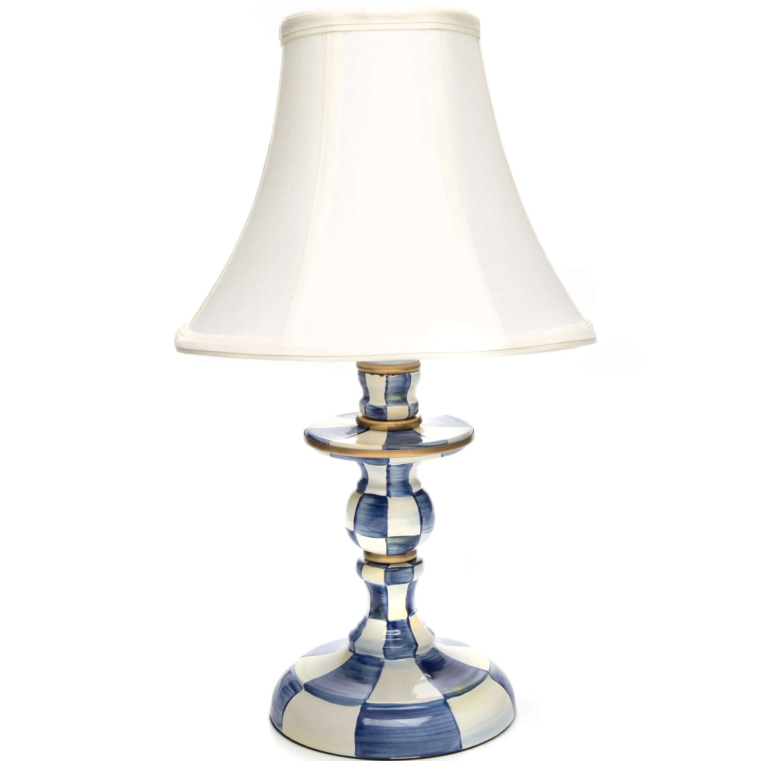 Royal Check Candlestick Lamp