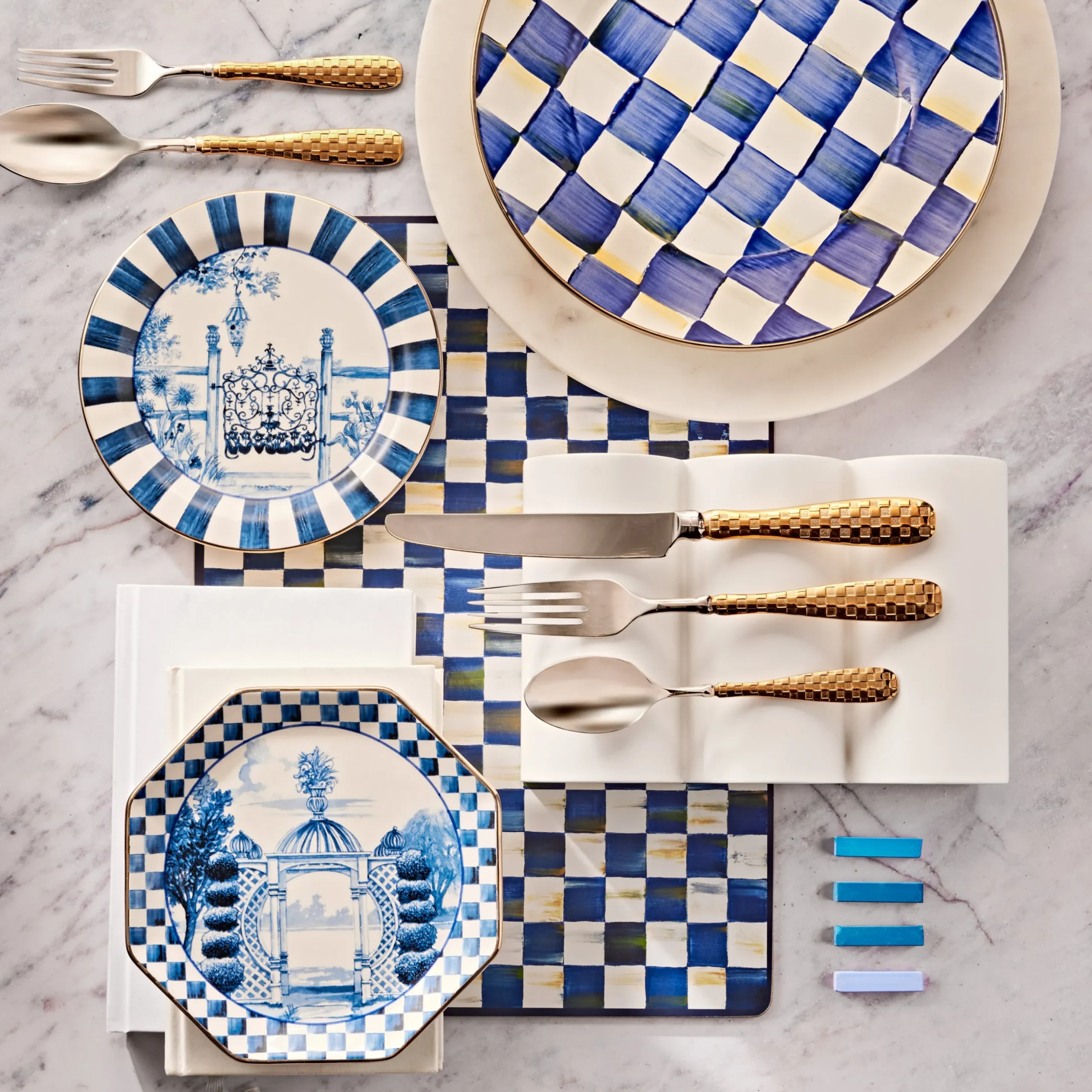 Royal Check Cork Back Placemats, Set of 4