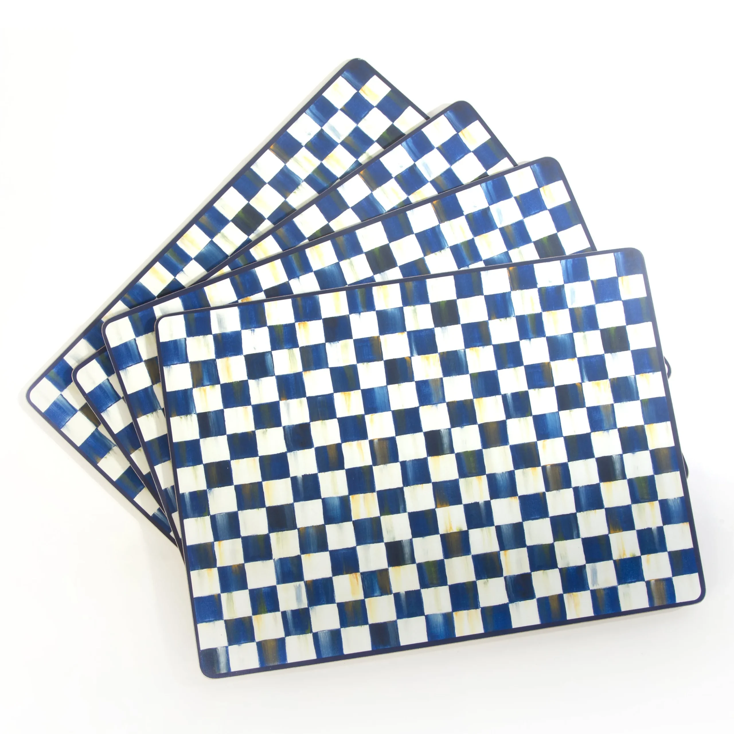 Royal Check Cork Back Placemats, Set of 4