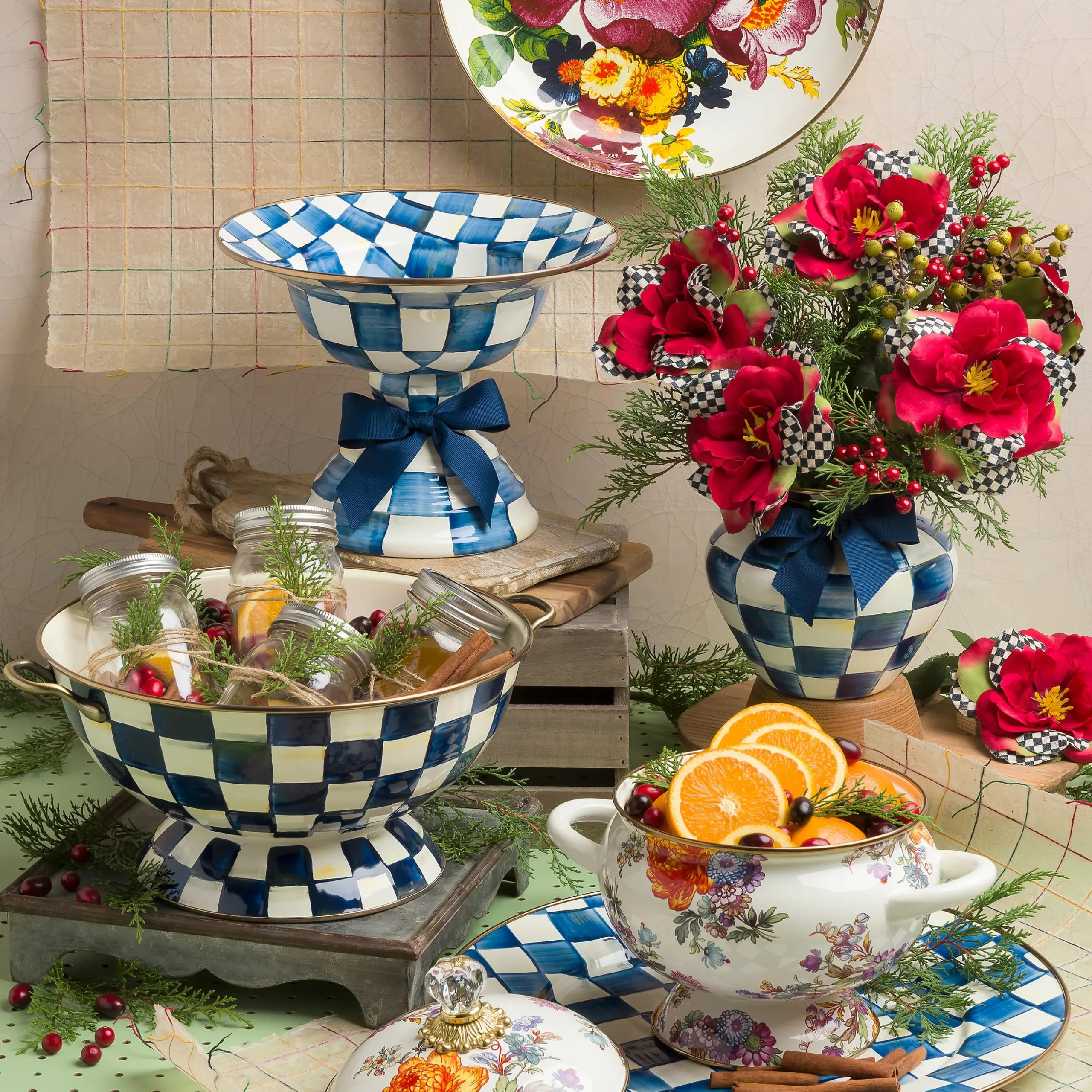 Royal Check Everything Bowl