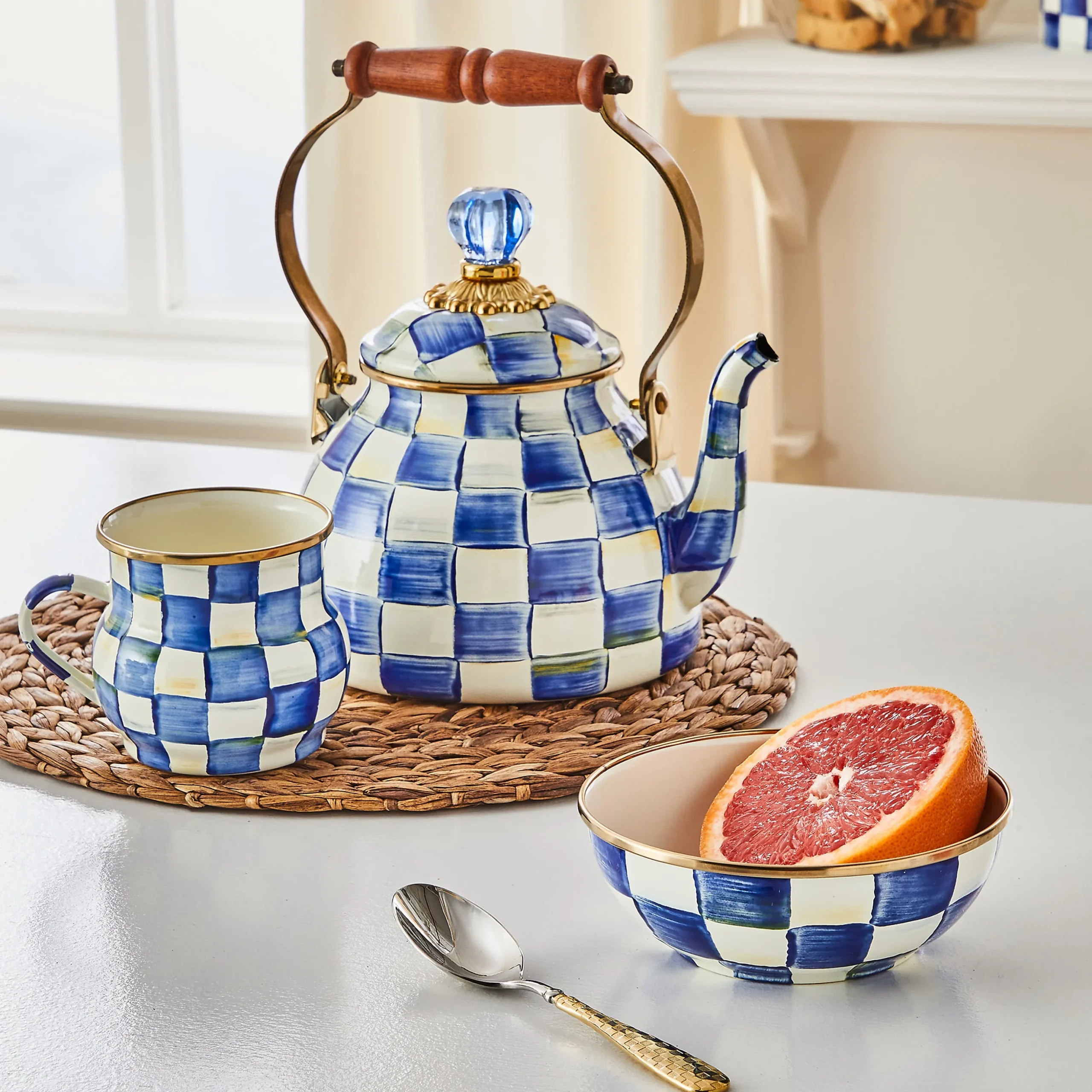 Royal Check Mug