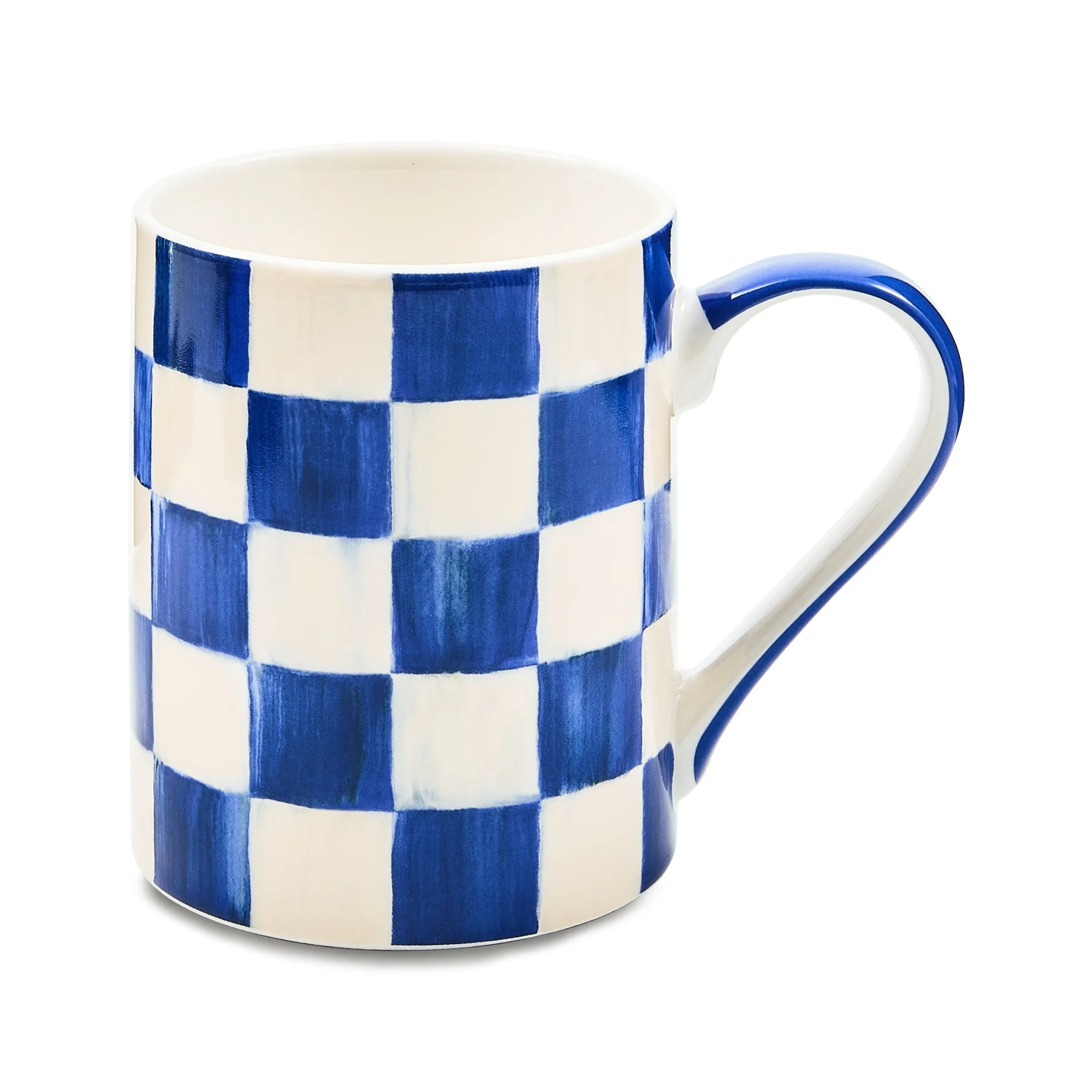 Royal Check Porcelain Mug