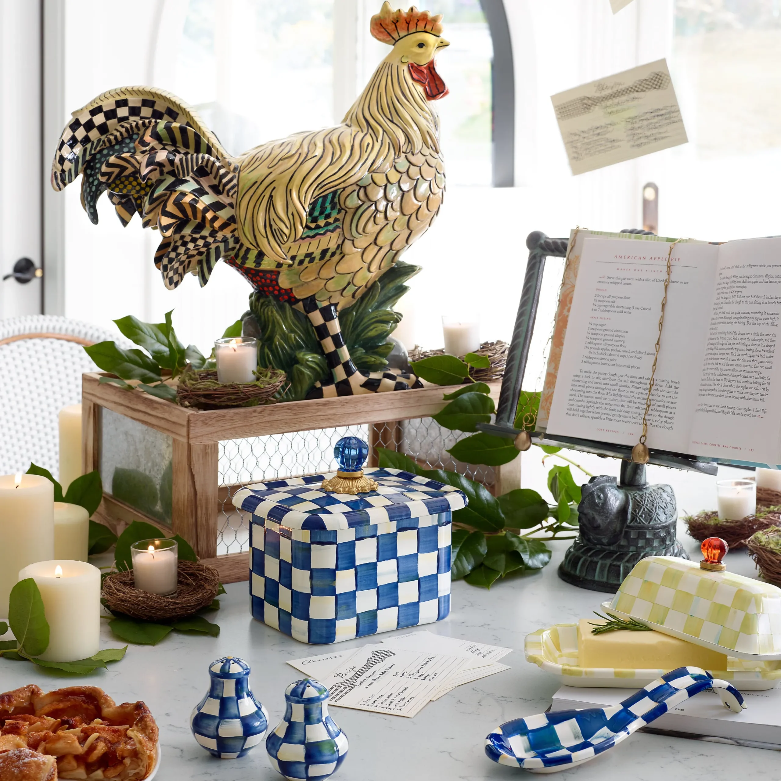Royal Check Recipe Box
