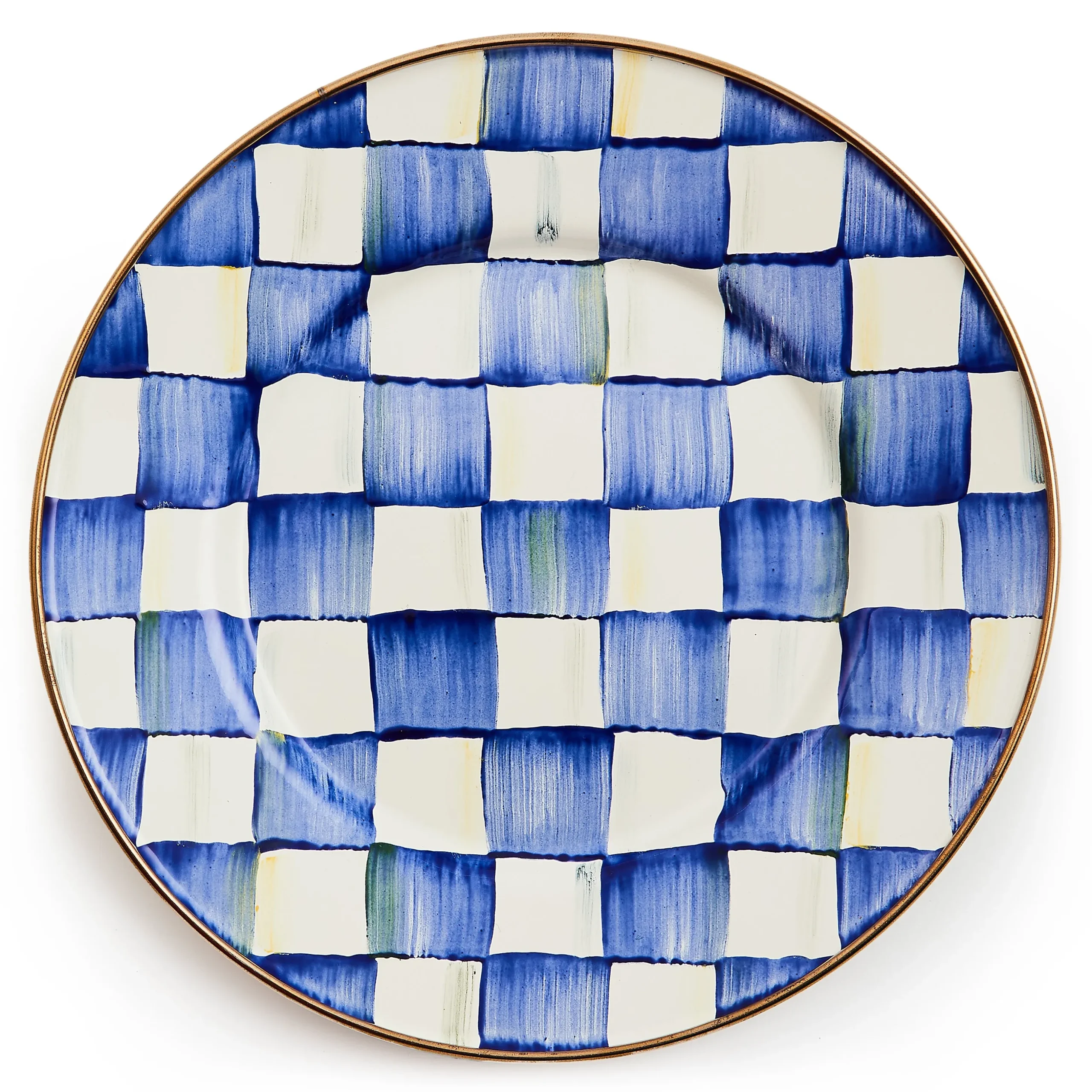 Royal Check Salad/Dessert Plate