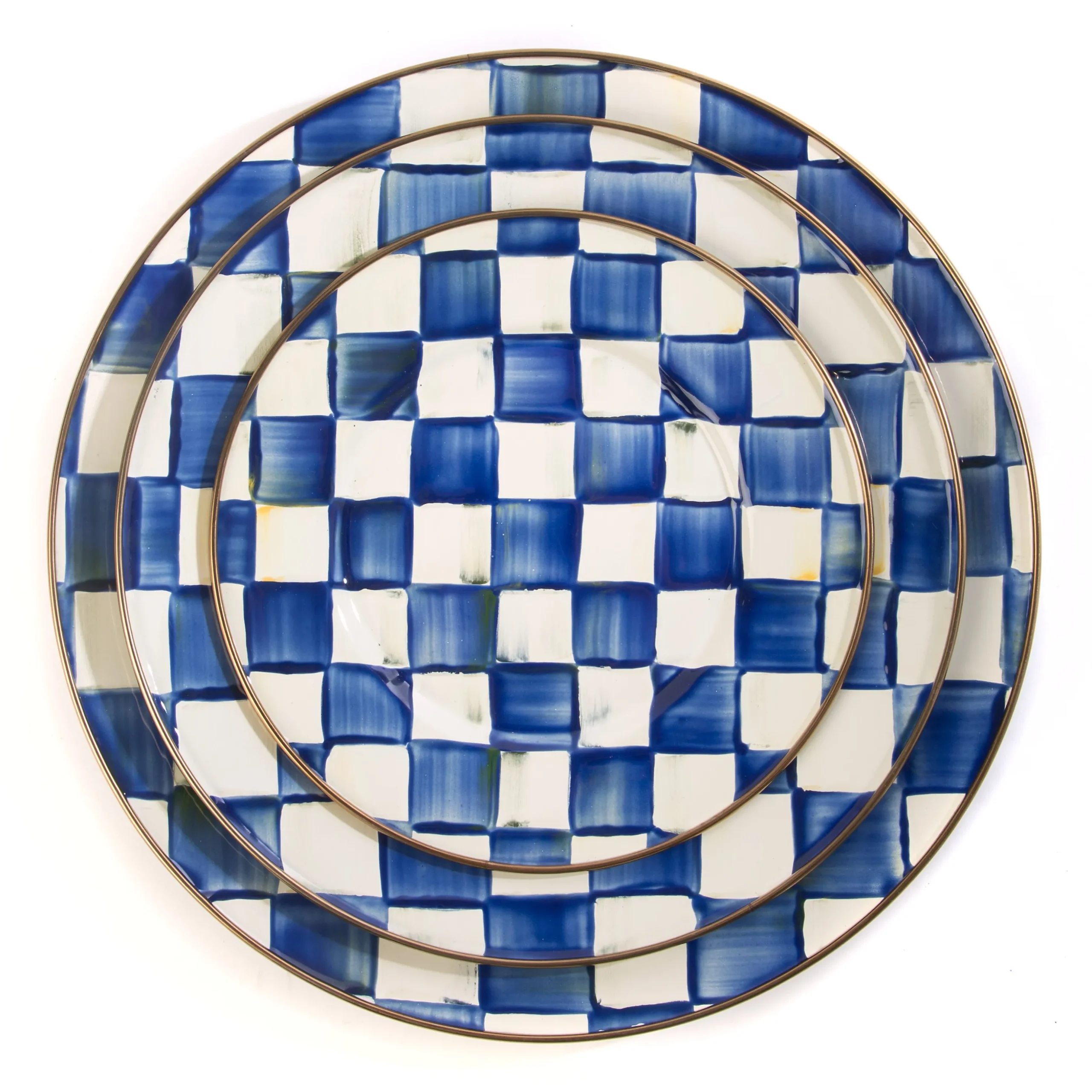 Royal Check Salad/Dessert Plate