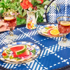 Royal Check Salad/Dessert Plate