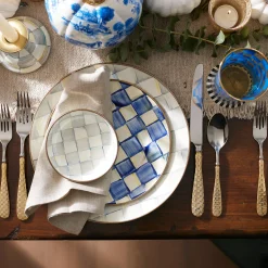 Royal Check Salad/Dessert Plate