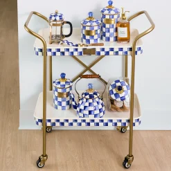 Royal Check 2-Tier Kitchen Cart