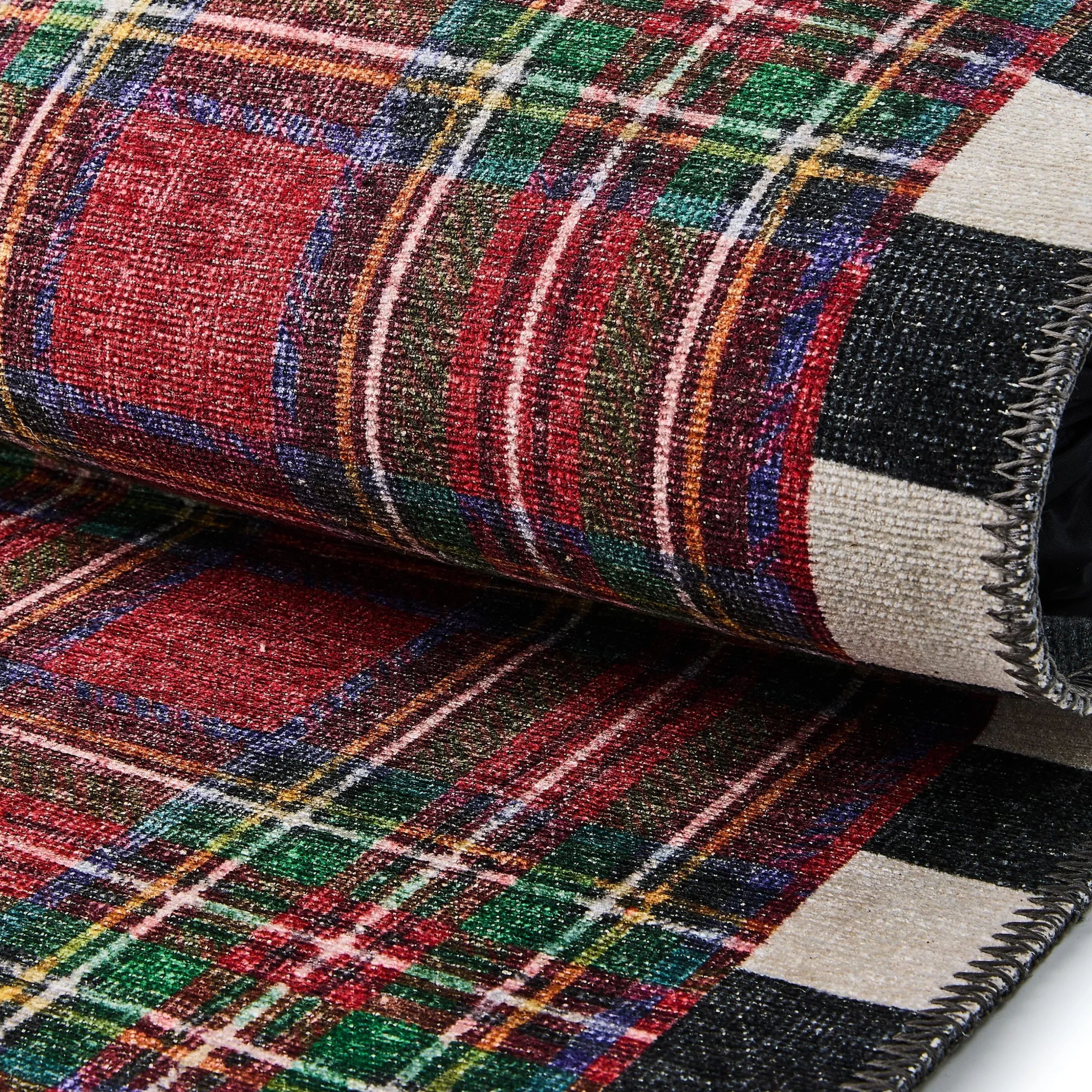 Royal Stewart Tartan Red 3' x 5' Washable Rug