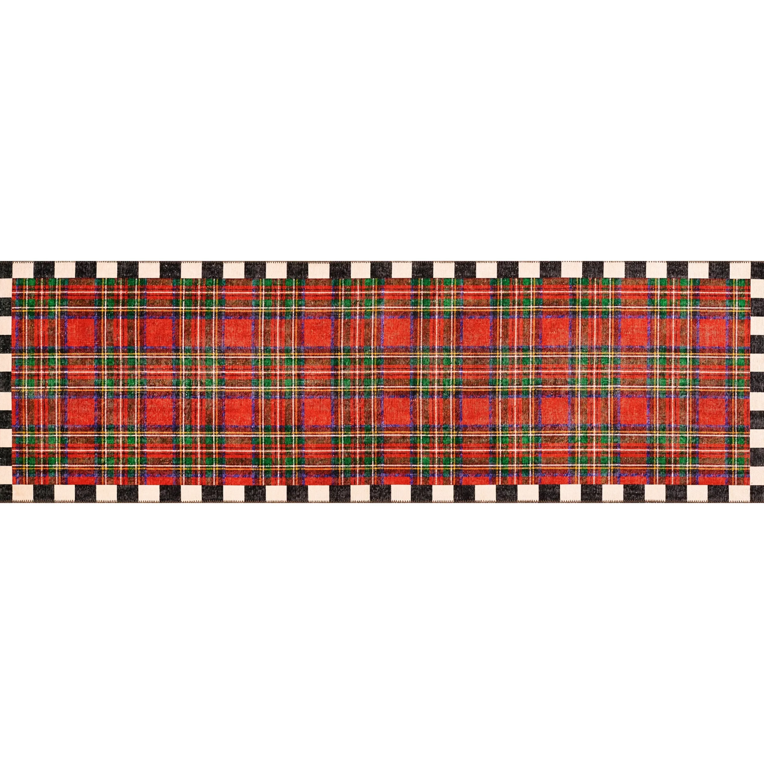 Royal Stewart Tartan Red 2'6" x 8' Washable Runner